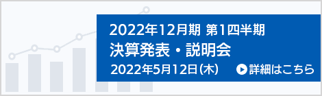 2022年12月期第1四半期決算発表・説明会